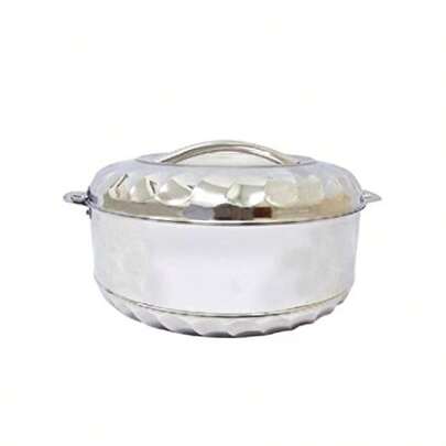 The House Of Florence Stainless Steel Max Fresh Insualted Food Warmer 5 Litre Capacity Silver