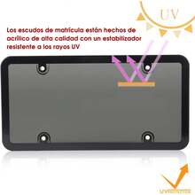 2 Pcs License Plate Frames, Unbreakable License Plate Holder Protectors For Cars, Black License Plate Brackets, Rustproof, Rattle-Proof, Weatherproof, Universal US Fit - 1 - View 5