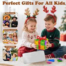 ODAPTO 20/38/60pcs Mini Magnetic Tile Toys With Metal Box, Portable Magnetic Building Blocks, Convenient For Play & Storage, Suitable For Festival & Birthday Gifts
