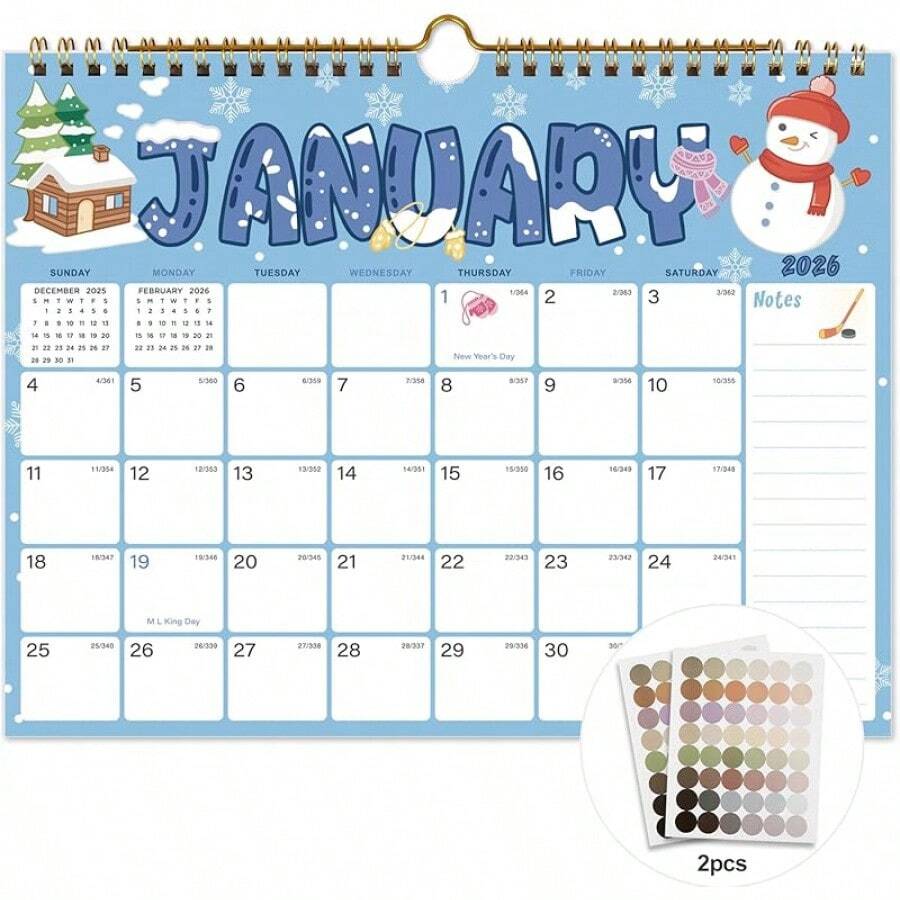 Calendar Is Used For New Year And Christmas2025-2026 Calendar - 18 ...