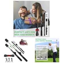 Swing Training Aid, Retractable Grip Trainer Training, Swing Trainer With Arm Band Warm - Right - Handed Grip Trainer Club Indoor Outdoor Use - Initial - View 1