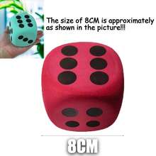 6 PIEZAS, Dados de espuma EVA extra grandes de 3,8/8 cm - Una herramienta de aprendizaje matemático de seis caras, utilizada como pelota antiestrés en el aula, un dado gigante de 6 caras extra grande, un juguete de aprendizaje educativo para aliviar la ansiedad, adecuado para juegos de mesa, portátil y ligero, es la opción perfecta para regalos de cumpleaños y vuelta al cole. Obtén tu número de la suerte.