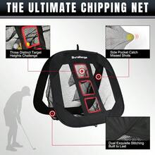 - Chipping Net - Ultimate Target Training Chip Aids Precision Distance, Outdoor Indoor Practice, Golfer - Only 1 Black Net - View 5
