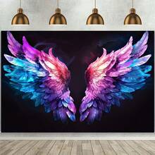 Bunte Schmetterlings-Flügel Schwarzlicht Wandteppich - Vielseitig verwendbarer Wandbehang aus Polyesterfaser, geeignet für Partys, Fotoboxen und Heimdekoration