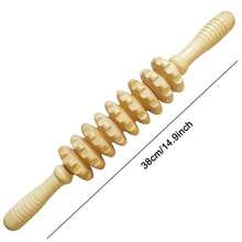 Wooden Handheld Massager Suitable For Arms Legs Thighs Hips And Back Durable Comfortable And With Natural Wood Grain. - Multicolor - View 2