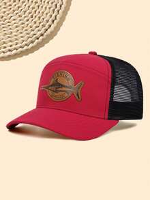 1 pieza Gorra de béisbol unisex con parche, sombrero de golf y pesca de verano de moda para protección solar al aire libre