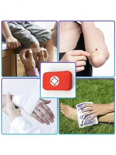 1pc EVA First Aid Kit Bag, Small Red Packet Empty Bag, Emergency Bag, Empty Bag