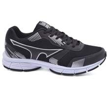 Comfortable Men's Sports Shoes For Walking And Running - Lightweight, Durable And Breathable - 黑色 - 查看 1