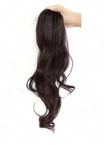 Peluca sintética con trenzas, coleta de mujer con sensación antigua estadounidense, coleta baja atada a un lado, voluminosa simulación de cabello, pinzas de pelo, accesorios de invierno para el cabello, elegantes pinzas de pelo, pinza de invierno para el cabello - Multicolor - Ver 13