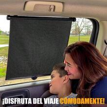 2 Piezas Parasol para Parabrisas de Coche 40x45cm Ventana Lateral Enrollable con Proteccin, Compatible con Todos los Tipos de Vehculos - Negro + 40*50 - Ver 7