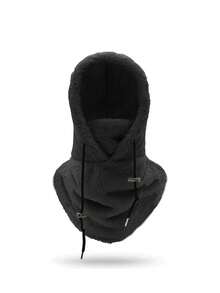 1 chiếc mặt nạ trượt tuyết bằng vải nỉ ấm áp màu trơn, kiểu Balaclava, unisex, chống gió, giữ ấm cổ mùa đông. - A - Xem 12