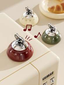 1 Piece Of Kitchen Specific Mechanical Timer, Cooking Countdown Timer, Baked Dessert Reminder, Magnetic Suction, Can Be Sucked On Metal Surfaces Such As Refrigerators, Range Hoods, Microwaves, Etc., Household Kitchen And Restaurant Mechanical Timer, Can Ring For 3-4 Seconds With Loud Sound - Multicolor - View 4