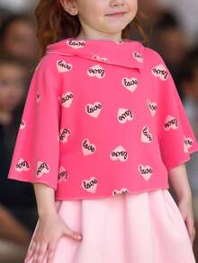Young Girls Trench Coats - Hot Pink - View 1