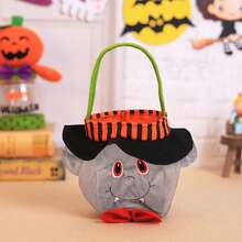 1 件/5 件万圣节卡通礼品袋、不给糖就捣蛋派对礼品袋、鬼节场景装饰道具、亡灵节派对零食袋、礼品包装派对袋、购物袋、手工手提袋，适用于户外主题派对装饰。 - 彩色 - 查看 15