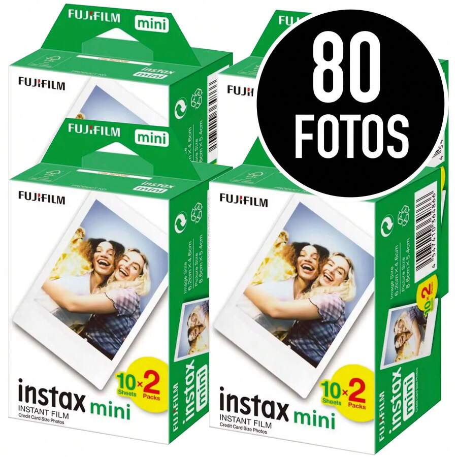 PACK 80 PELÍCULAS - INSTAX MINI-FUJIFILM- ✅Entrega 24/48h - Blanco - Ver 1
