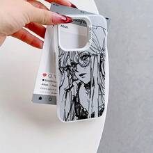 Funda trasera mate anti-caída para iPhone 16 15 14 13 12 11 Pro Max X XR XS MAX 8 7 Plus, hermosa funda de teléfono de chica con gafas - Colores mezclados - Ver 6