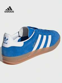 Adidas GAZELLE INDOOR SHOES Classic Sneakers, Suede Upper, Rubber Outsole, Contrast Heel Patch And 3-Stripes - Royal Blue - View 6