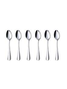 2/4/6/12pcs Stainless Steel Coffee/Tea/Dessert Spoons, Suitable For Kitchen, Hotel, Cafe - Silver - View 7