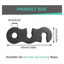 Guyline Spanner Aluminium-Legierung Guyline Seilspanner Zeltleinen Spanner Paracord Spanner für Outdoor Zelt Camping Wandern Zubehör