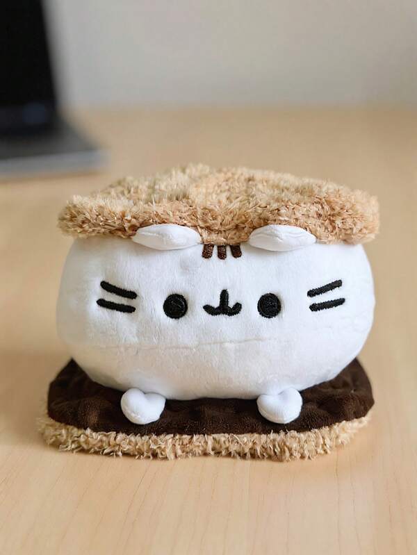Sandwich Biscuits Style Cute Cat Plush Cushion, Cuddly 6 Inches Pink Soft Kitten Sweet Desserts Food Figure Meme Pillow Plushies, Adorable Cartoon Anime Game Toy, Animal Game Anime Pet Pillow Sleeping Doll Toy Birthday Gift For Friends, Room Decoration,Friend,Kids Toys,Christmas Presents,Halloween,Christmas Stocking Fillers,Birthday Gifts, Anniversary Gift,Children's Day ﻿ ﻿