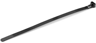 StarTech.com Bridas reutilizables de 20cm para cables - 7 mm de ancho, 50 mm de diámetro, soportan 22 kg de tensión, de nylon, para interior/ext., 94V-2/UL, paquete de 100 - negras