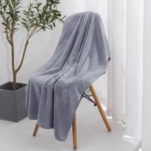 Juego de Toallas de Bao, 6 Piezas Suave y Agradable para La Piel Velln de Coral Toalla, Absorbente, Secado Rpido, Lavable a Mquina para Hotel, Hogar y Gimnasio Gris - GRIS - Ver 8