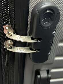 LARGE 40kg Travel Suitcase Large For Buses 360° Wheels POLYPROPYLENE Material - Preto - Xem 3