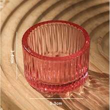 4/5/10/15 Candle Holders Set, 5.5cmX3.5cm Small Glass Tea Light Votive Candle Holders (Candles Not Included), Very Suitable For Wedding Table Center Decorations And Halloween, Christmas Holiday Parties, Birthday Parties, Home Decoration, Room Decoration, Etc.