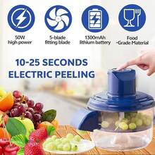 1pc Automatic Fruit Peeler, Kitchen Essential, Suitable For Peeling Green Grapes, Tomatoes, Loquats, Dates, Garlic, Olives, Red Grapes, Grapes And Other Fruits & Vegetables, Baking Supplies, Kitchen Organization, Party Supplies - Multicolor - View 4