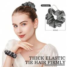 Satin Scrunchies For Women & Girls - 60 Pack Silk Scrunchies For Curly Hair - mặc định - Xem 6