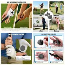 2 Pack Grip Trainer Aid, Swing Training Accessories Correction Pad IndoorOutdoor Practice, Improve Posture Accuracy Gray - XÁM/TRẮNG - Xem 2