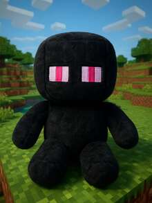 CREEPER And ENDERMAN Plush Kit With 2 Units Ready For Delivery - màu đen - Xem 1