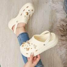 Sandalia Pines Plataforma Dama Chunky Chancla Confort Moda  Pantufla Comoda y Ligera Oferta Mujer - Perla - Ver 4