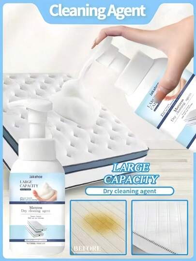 1 Box Of 300ml Mattress Cleaner, Stain Remover, Clothing Stain Remover, Sofa Cleaning, Mattress Carpet Oil Stains And Dirt Maintenance Daily Household Multi-Purpose Cleaner