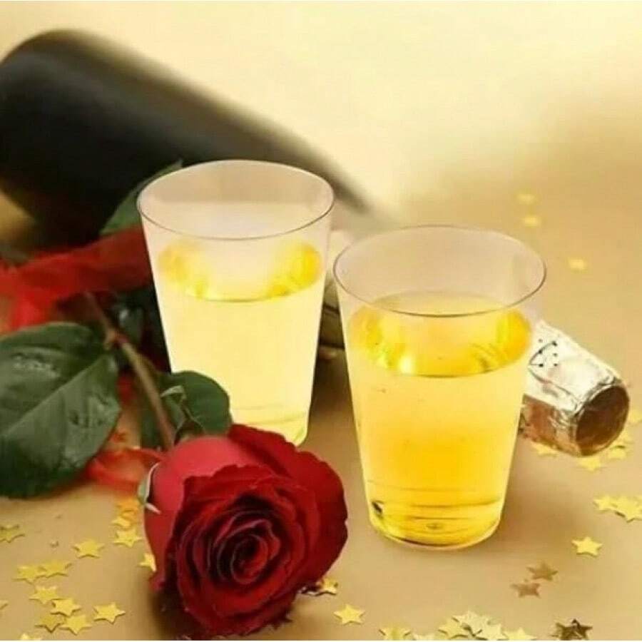 IMPACT Vasos Elegantes de Plástico Dorado 10 oz |   50 Piezas Premium para Fiestas, Bodas y Eventos Formales - 1 - Ver 1