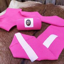 KLK Couros Liga de Descanso Faixa Proteção Para Cavalo 4 Patas - Rosa - Visão 4