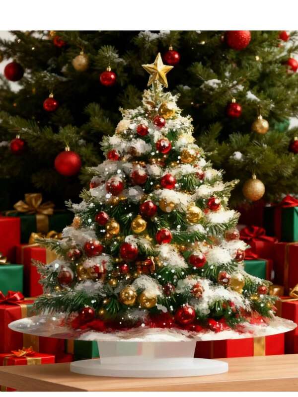 9.8 X 9 Inch Bohemian Style Acrylic 2D Flat Christmas Tree Desktop Decor | Botanical Style Desktop Decoration | Waterproof And Versatile, Suitable For Home, Office, Cafe