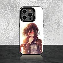 A-Attack On T-Titan Mikasa Phone Case Cover Compatible With  16,15,14,13,12,11,Pro,XS,Max,Plus,Mini,SE Black Candy Matte Shockproof Cover, Compatible With  17 Case,  17 Pro Case,  17 Pro Max Case - Z1 - View 8