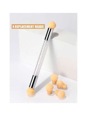 1pc Nail Sponges Nail Brush Nail Design Brushes For Gel Nails Manicure Brush Nail Art Tools,Christmas Nails.