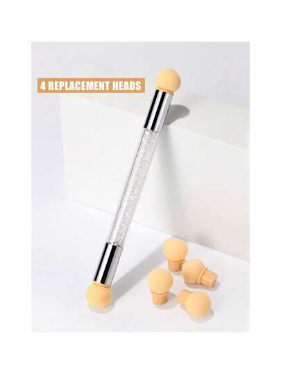 1pc Nail Sponges Nail Brush Nail Design Brushes For Gel Nails Manicure Brush Nail Art Tools,Christmas Nails.