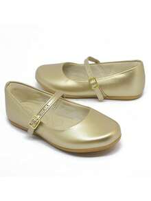 Kids Flats - Gold - View 1
