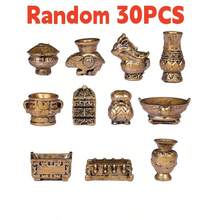 Mikrolandschaft Dekor Leuchtend im Dunkeln Faux Bronze Ornament, Harz DIY Handwerks-Accessoire für Miniatur-Garten, Puppenhaus, Schreibtisch, Auto, Fotografie, Geschenk (Weihnachten, Halloween)