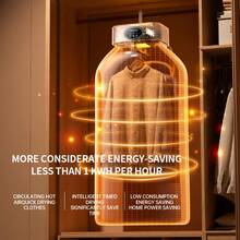 OBOVAY Portable Mini Clothes Dryer, 360° All-Around Hot Air Drying, Foldable, Suitable For Drying Underwear And Socks