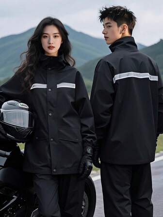 Rain Coat Fashion Raincoat ,Full Body Rain Coat Suit Thickened Raincoat & Rain Pants Set,Waterproof And Windproof Rain Jacket, Raincoat For WoMen Both Raincoat For Men, Rain Poncho Wear-Resistant & Anti-Riot Rain Jacket,Multi Functional Raincoats For Outdoor Activities,Cycling Traveling Climbing Camping Hiking Fishing Rain Coat , Moto Raincoat Wear-Resistant Raincoat