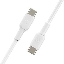 Cabo Belkin BoostCharge USB-C para USB-C (cabo USB-C de carregamento rápido para iPhone 16, iPhone 15, Galaxy S24, S23, Google Pixel, iPad, MacBook, Nintendo Switch e mais, cabo USB tipo C) 1 m, branco - Branco - Ver 3