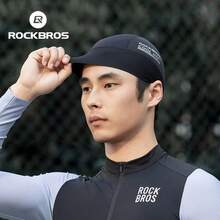 ROCKBROS 1 件夏季弹性自行车头盔内衬帽子：防紫外线、防晒、轻便舒适 - 男女皆宜 - 黑色 - 查看 3