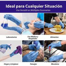 Best Trading Guantes Nitrilo Color Azul: Libres de Ltex y Vinyl, Alta Calidad Premium, Tecnologa Touchscreen. Comodidad, Seguridad y Funcionalidad en tus Manos - M - Ver 5