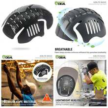 Universal Bump Cap Insert Baseball Caps Vented Lightweight Safety Bump Hat Insert Men Women1Pack Black - One Size + 1pack*Grey - View 2