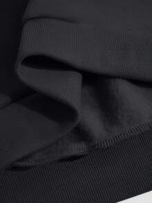 Marvel Damskie bluzki bawełniane, bluzki w stylu ulicznym z fajnym wzorem jadowitego zwierzęcia, czarne bluzy damskie z obniżonymi ramionami, grube, ciepłe, luźne bluzy z kapturem na jesień i zimę, odpowiednie na zimną pogodę - Czarne - Zobacz 9