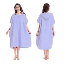 Poncho de surf, toalla poncho, poncho con capucha de microfibra, bata de playa para cambiarse, toalla de playa poncho para adultos - Multicolor - Ver 22